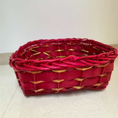 Red Rattan Bask